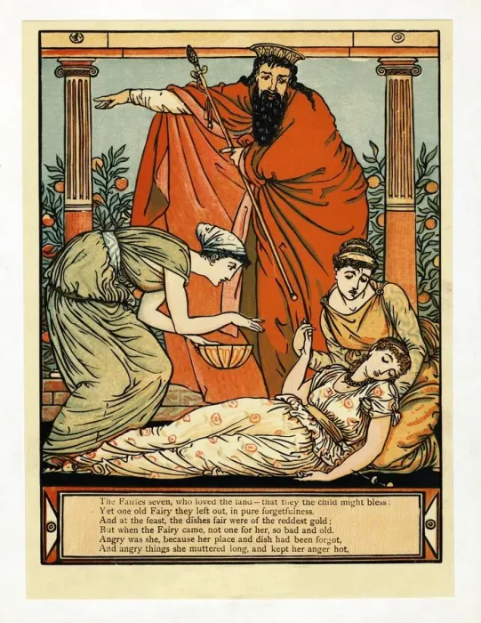 Framed Print : And down she falls in death-like sleep, , from The Blue Beard Picture Book, pub. 1879 Framed Print : And down she falls in death-like sleep, , from The Blue Beard Picture Book, pub. 1879