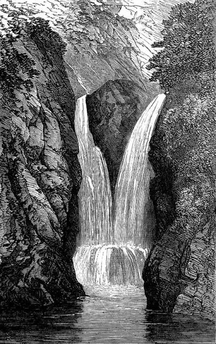 Framed Print : The Falls, Golspie Burn, 1872. Creator: Unknown Framed Print : The Falls, Golspie Burn, 1872. Creator: Unknown