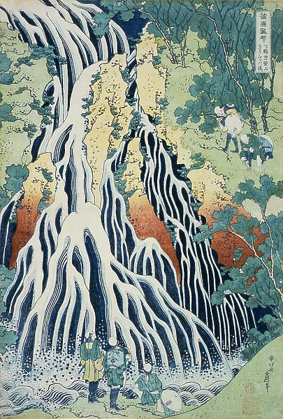 Falls of Kirifuri at Mt. Kurokami, Shimotsuke Province (image 2 of 2), c1832. Creator: Hokusai