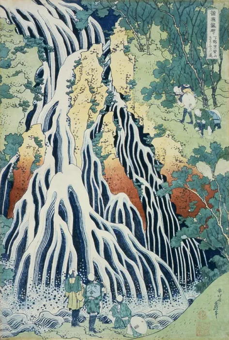 Framed Print : Falls of Kirifuri at Mt. Kurokami, Shimotsuke Province (image 2 of 2), c1832. Creator: Hokusai Framed Print : Falls of Kirifuri at Mt. Kurokami, Shimotsuke Province (image 2 of 2), c1832. Creator: Hokusai