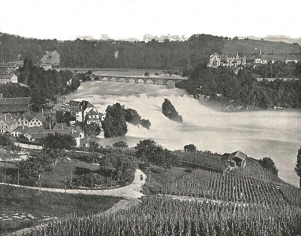 The Falls of the Rhine, Schaffhausen, Switzerland, 1895. Creator: Francis Frith & Co