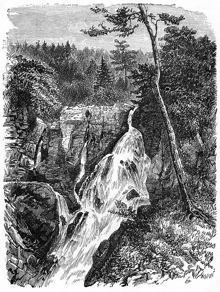Falls of Sainte Anne, below Quebec, 19th century