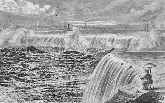 Framed Print : The Falls of St. Anthony, 1883. Artist: Tietze Framed Print : The Falls of St. Anthony, 1883. Artist: Tietze