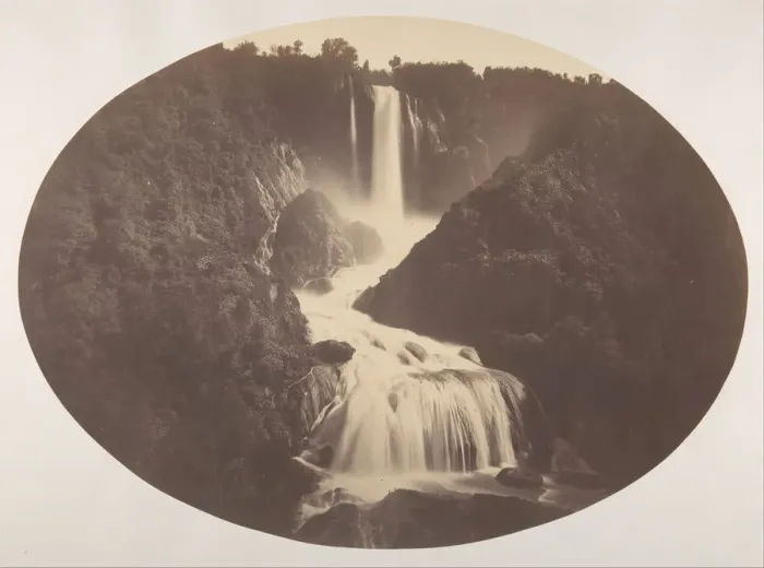 Framed Print : Falls of Terni, ca. 1860. Creator: Robert MacPherson Framed Print : Falls of Terni, ca. 1860. Creator: Robert MacPherson