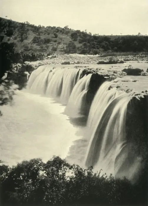Framed Print : Falls on the Tugela River, 1900. Creator: Wilson Framed Print : Falls on the Tugela River, 1900. Creator: Wilson