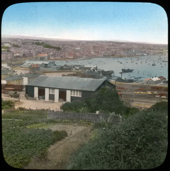 Framed Print : Falmouth, Cornwall, late 19th or early 20th century. Artist: Church Army Lantern Department Framed Print : Falmouth, Cornwall, late 19th or early 20th century. Artist: Church Army Lantern Department