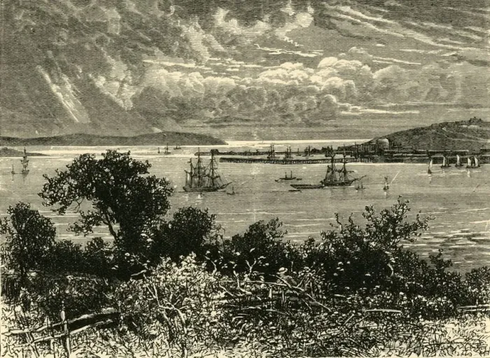 Framed Print : Falmouth Harbour, 1898. Creator: Unknown Framed Print : Falmouth Harbour, 1898. Creator: Unknown