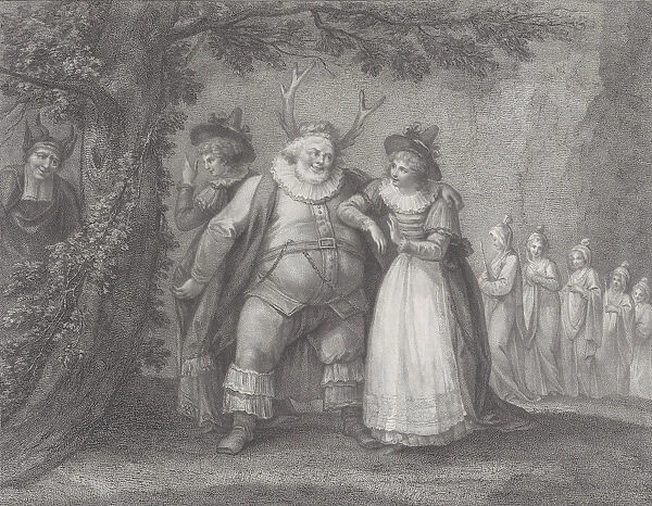 Falstaff at Hernes Oak (Shakespeare, Merry Wives of Windsor, Act 5, Scene 5), May 30, 1793. Creator: Michele Beneditti