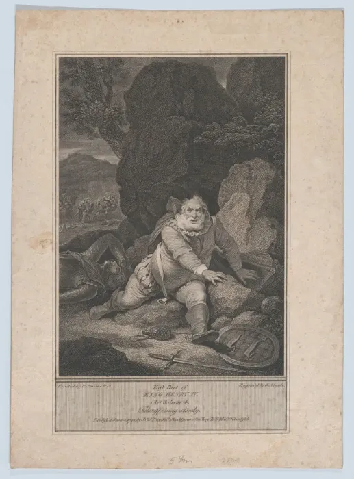 Framed Print : Falstaff Rising Slowly (Shakespeare, First Part of King Henry IV, Act 5, Scene 4), June 4, 1794. Creator: James Neagle Framed Print : Falstaff Rising Slowly (Shakespeare, First Part of King Henry IV, Act 5, Scene 4), June 4, 1794. Creator: James Neagle