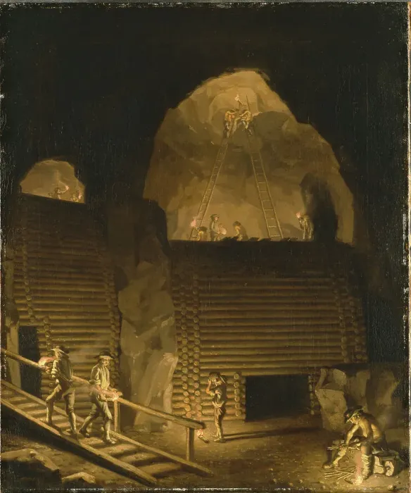 Framed Print : Falun Copper Mine, ca 1784 Framed Print : Falun Copper Mine, ca 1784