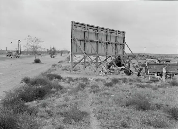Framed Print : Three families camped on the plains along US 99 in California, 1938. Creator: Dorothea Lange Framed Print : Three families camped on the plains along US 99 in California, 1938. Creator: Dorothea Lange