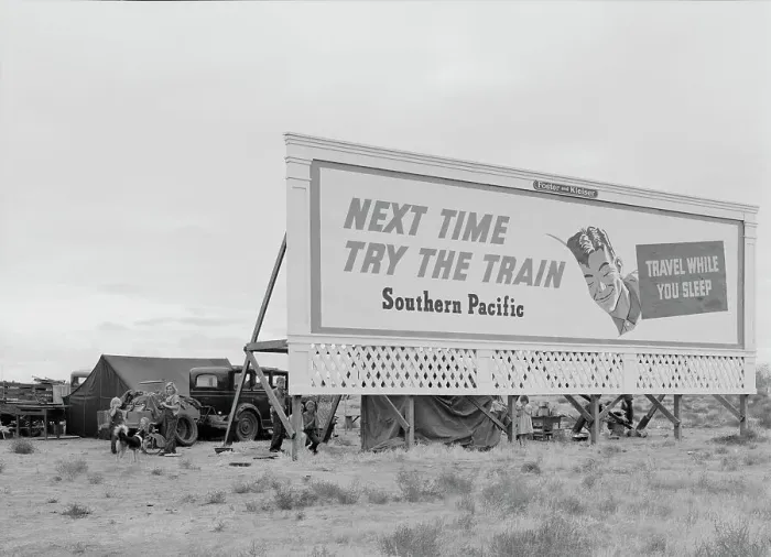 Framed Print : Three families camped on the plains along US 99 in California, 1938. Creator: Dorothea Lange Framed Print : Three families camped on the plains along US 99 in California, 1938. Creator: Dorothea Lange