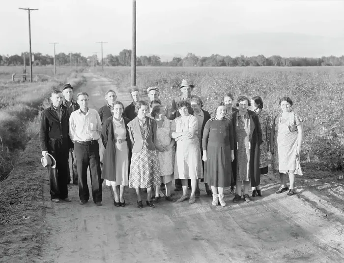 Framed Print : Ten families established by the FSA on the Mineral King Cooperative Farm, Tulare County, CA, 1938. Creator: Dorothea Lange Framed Print : Ten families established by the FSA on the Mineral King Cooperative Farm, Tulare County, CA, 1938. Creator: Dorothea Lange
