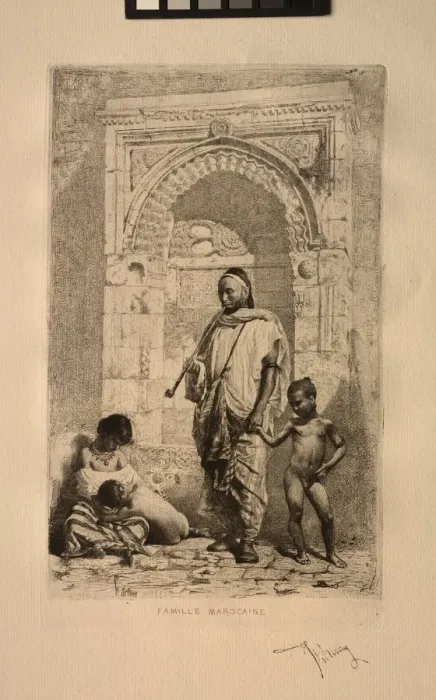 Framed Print : Famille Marocaine, 1862. Creator: Mariano Fortuny y Carbo (Spanish, 1838-1874) Framed Print : Famille Marocaine, 1862. Creator: Mariano Fortuny y Carbo (Spanish, 1838-1874)