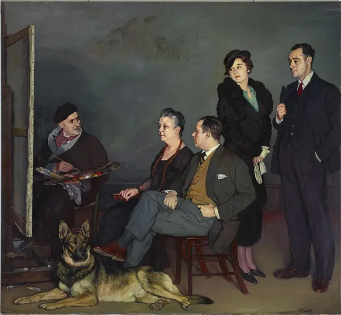 Framed Print : My Family, 1937 Framed Print : My Family, 1937
