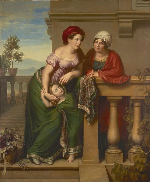 The Family of an Actress, 1816. Creator: Leybold, Karl Jakob Theodor (1786-1844)