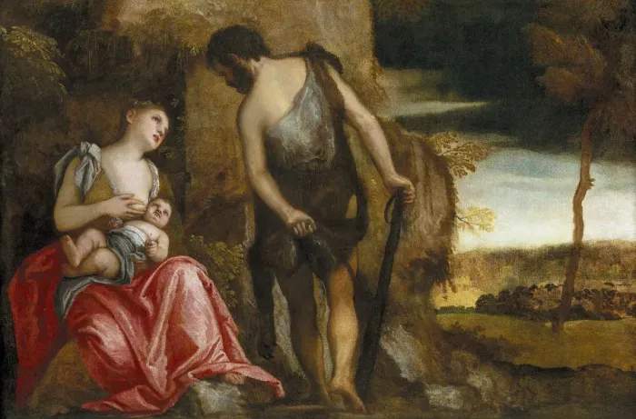 Framed Print : The family of Cain wandering. Artist: Veronese, Paolo (1528-1588) Framed Print : The family of Cain wandering. Artist: Veronese, Paolo (1528-1588)