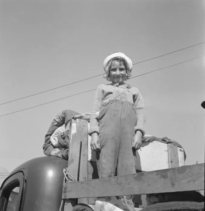 Framed Print : Part of family come for work in potatoes, Tulelake, Siskiyou County, California, 1939. Creator: Dorothea Lange Framed Print : Part of family come for work in potatoes, Tulelake, Siskiyou County, California, 1939. Creator: Dorothea Lange