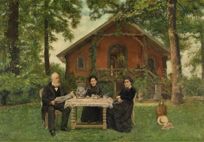 Framed Print : The Family Cuperus, 1893. Creator: Pieter Verhaert Framed Print : The Family Cuperus, 1893. Creator: Pieter Verhaert