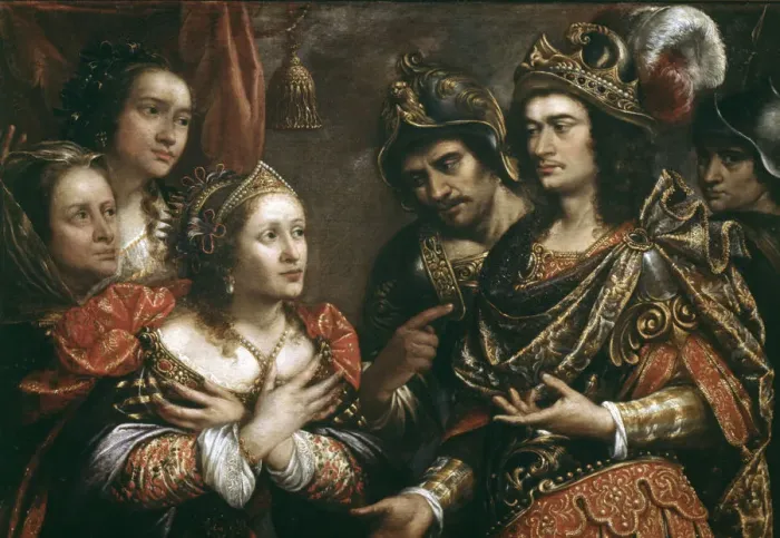 Framed Print : The Family of Darius Darius I (580-486 BC), King of Persia, oil Framed Print : The Family of Darius Darius I (580-486 BC), King of Persia, oil