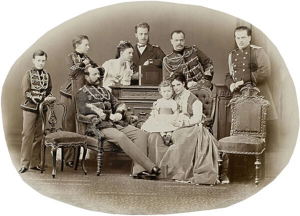 The Family of Emperor Alexander II of Russia, c. 1871. Creator: Levitsky