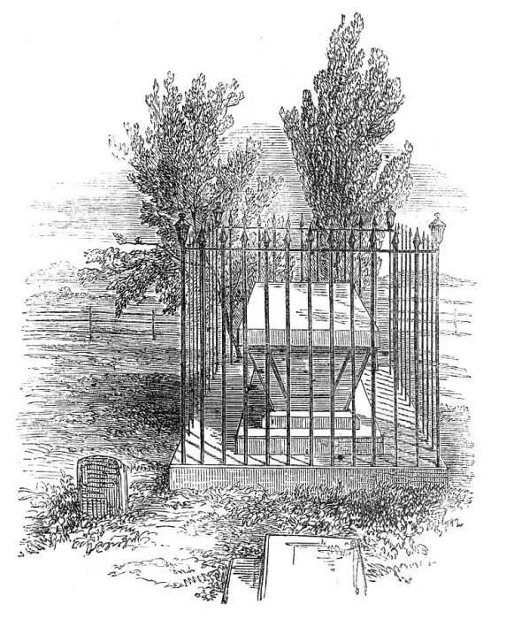 Framed Print : Family Grave of the Palmers, at Rugeley, 1856. Creator: Unknown Framed Print : Family Grave of the Palmers, at Rugeley, 1856. Creator: Unknown