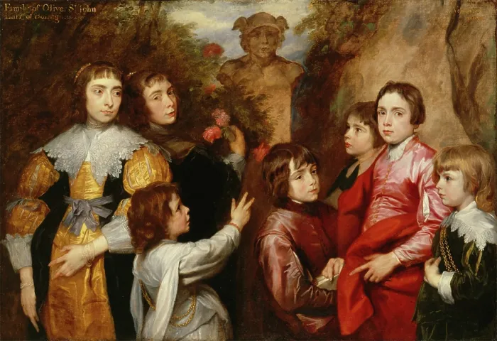 Framed Print : A Family Group, between 1634 and 1635. Creator: Anthony van Dyck Framed Print : A Family Group, between 1634 and 1635. Creator: Anthony van Dyck