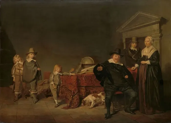 Framed Print : Family Group, 1642. Creator: Pieter Codde Framed Print : Family Group, 1642. Creator: Pieter Codde