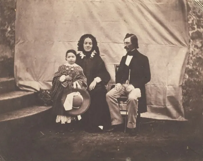 Framed Print : [Family Group], 1854. Creator: Charles Negre