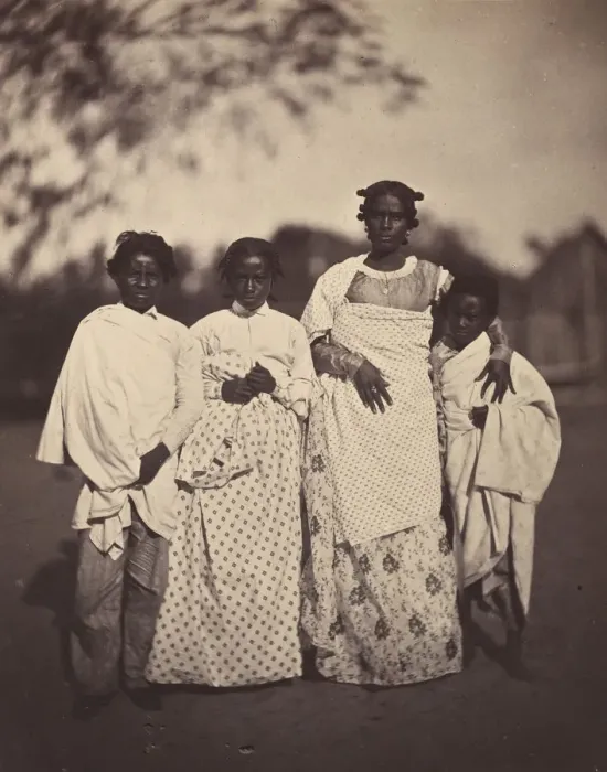 Framed Print : [Family Group], 1863. Creator: Desire Charnay
