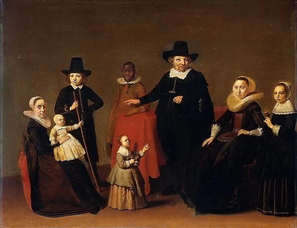 Family Group with a Black Man, c.1631-c.1650. Creator: Willem Cornelisz Duyster