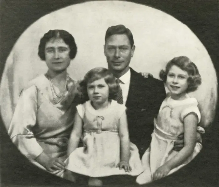 Framed Print : A Family Group, c1933, (1937). Creator: Unknown Framed Print : A Family Group, c1933, (1937). Creator: Unknown