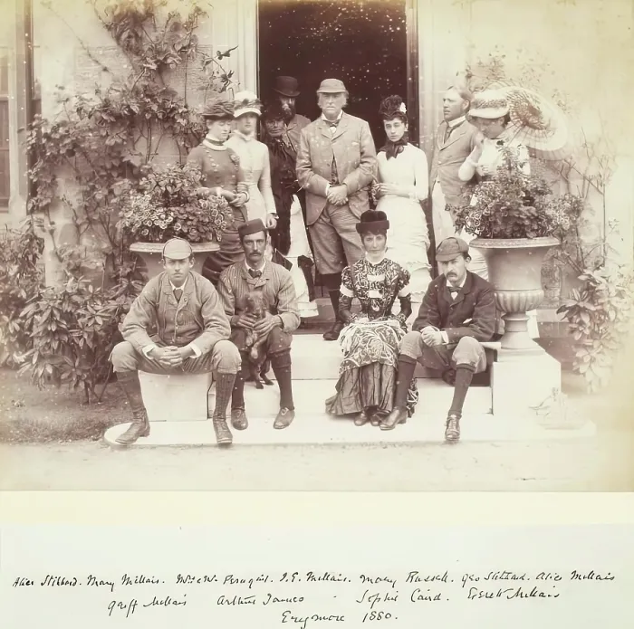 Framed Print : Family Group at Erigmore, from an album compiled by Sir John Everett Millais, 1880. Creator: Unknown Framed Print : Family Group at Erigmore, from an album compiled by Sir John Everett Millais, 1880. Creator: Unknown