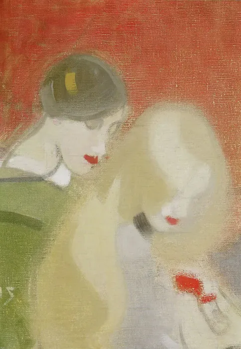 Framed Print : The Family Heirloom, 1915-1916. Creator: Helene Schjerfbeck Framed Print : The Family Heirloom, 1915-1916. Creator: Helene Schjerfbeck
