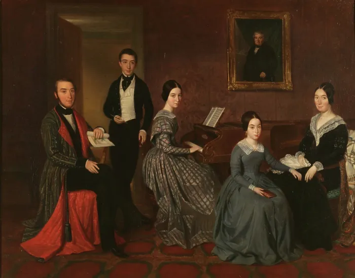 Framed Print : The family of Jorge Flaquer, 1842-1845. Creator: Espalter, Joaquin (1809-1880) Framed Print : The family of Jorge Flaquer, 1842-1845. Creator: Espalter, Joaquin (1809-1880)