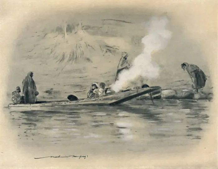 Framed Print : Family of Nomadic Tribe, 1903. Artist: Mortimer L Menpes Framed Print : Family of Nomadic Tribe, 1903. Artist: Mortimer L Menpes