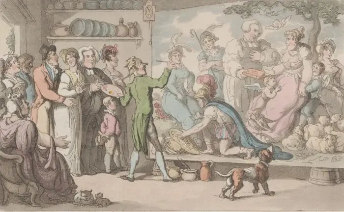 Framed Print : The Family Picture, from The Vicar of Wakefield, May 1, 1817. May 1, 1817 Framed Print : The Family Picture, from The Vicar of Wakefield, May 1, 1817. May 1, 1817