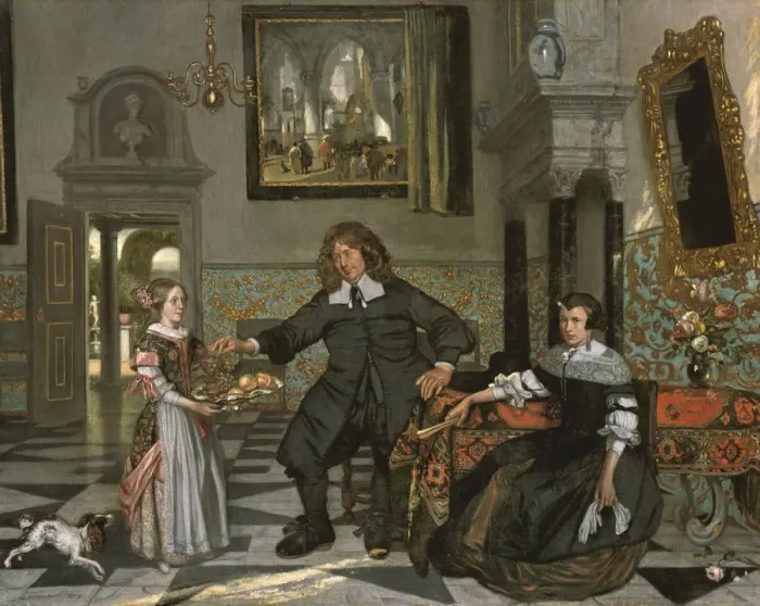 Framed Print : Family Portrait, 1678 Framed Print : Family Portrait, 1678