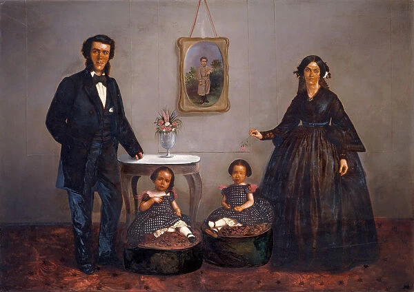 [Family Portrait], ca. 1855. Creator: WL Germon
