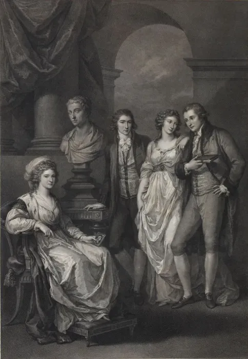 Framed Print : Family portrait of Catherine Petrovna Baryatinskaya (1750-1811), nee Princess of Holstein-Beck, 1793 Artist: Morghen, Raphael (1758-1833) Framed Print : Family portrait of Catherine Petrovna Baryatinskaya (1750-1811), nee Princess of Holstein-Beck, 1793 Artist: Morghen, Raphael (1758-1833)