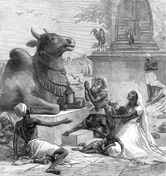 Framed Print : Famine in India, 1874. Creator: Unknown Framed Print : Famine in India, 1874. Creator: Unknown