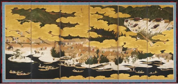 Framed Print : Famous Views of Omi, 1660s-90s. Creator: Unknown Framed Print : Famous Views of Omi, 1660s-90s. Creator: Unknown