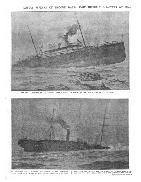 Framed Print : Famous Wrecks of Bygone Days: Some Historic Disasters at Sea, April 20, 1912 Framed Print : Famous Wrecks of Bygone Days: Some Historic Disasters at Sea, April 20, 1912