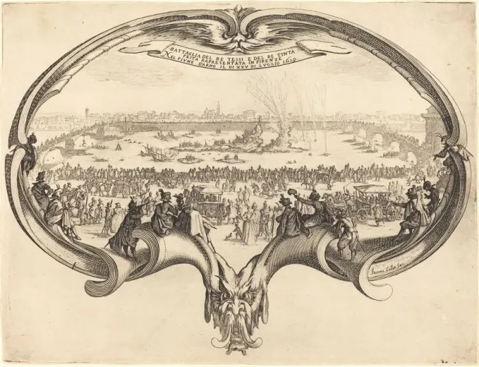 Framed Print : The Fan, 1619. Creator: Jacques Callot Framed Print : The Fan, 1619. Creator: Jacques Callot