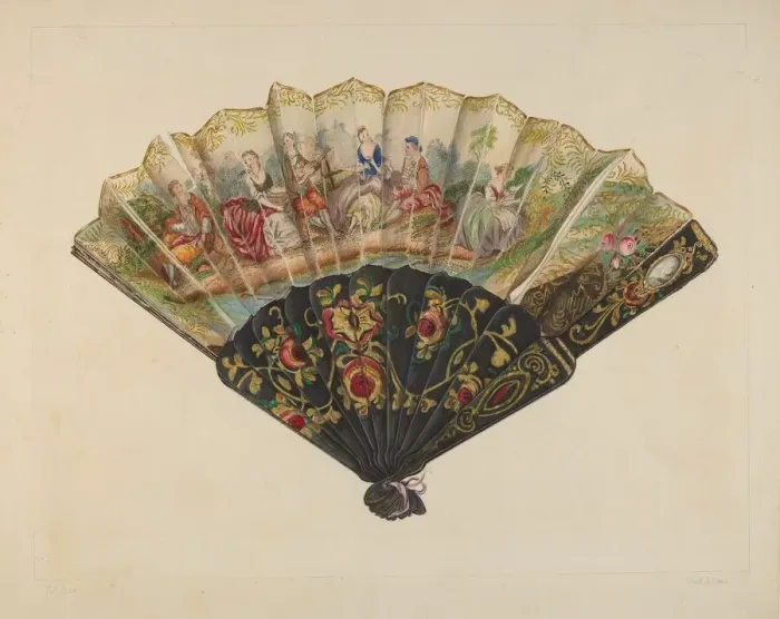 Framed Print : Fan, 1935 / 1942. Creator: Frank J Mace Framed Print : Fan, 1935 / 1942. Creator: Frank J Mace