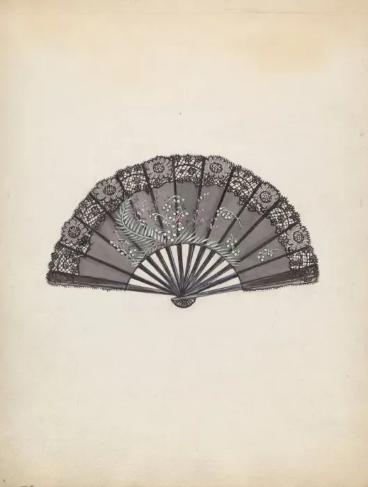 Framed Print : Fan, 1935 / 1942. Creator: Jean Peszel Framed Print : Fan, 1935 / 1942. Creator: Jean Peszel