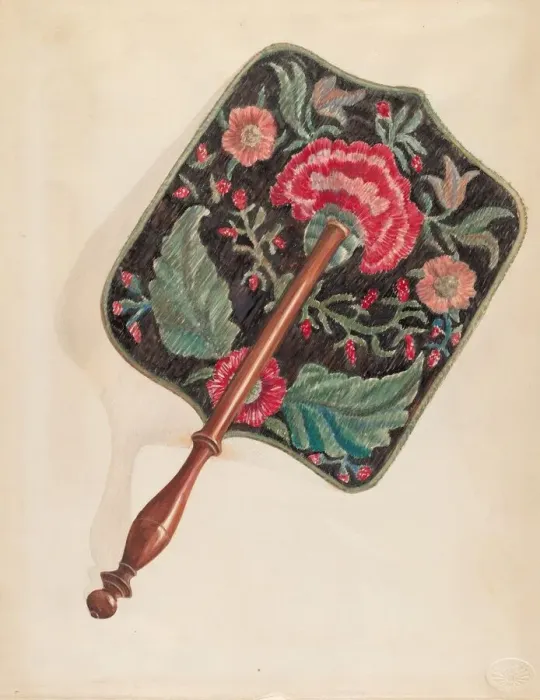 Framed Print : Fan, c. 1936. Creator: Ella Josephine Sterling Framed Print : Fan, c. 1936. Creator: Ella Josephine Sterling