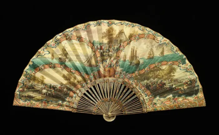 Framed Print : Fan, Dutch, 1715-25. Creator: Carl Gustav Klingstedt Framed Print : Fan, Dutch, 1715-25. Creator: Carl Gustav Klingstedt