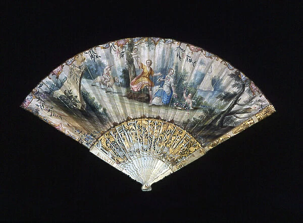 Fan, France, 18th century. Creator: Unknown