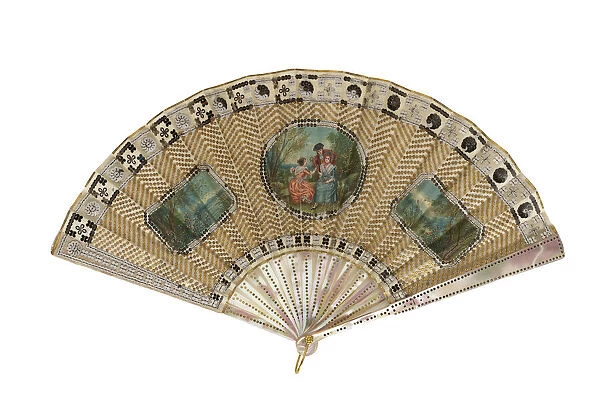 Fan, France, 19th century. Creator: Unknown